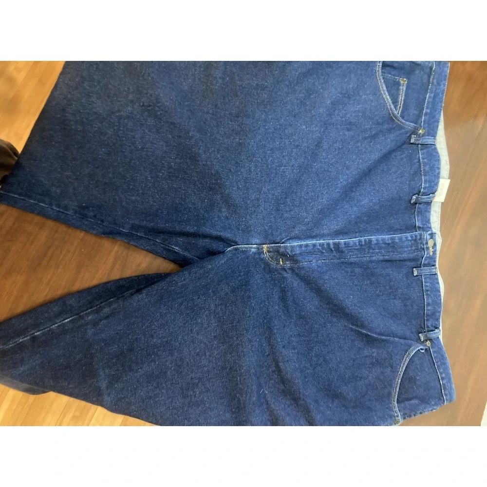 Wrangler Rugged Wear Jeans Mens 56 X 34 Blue Denim Relaxed Fit NWT